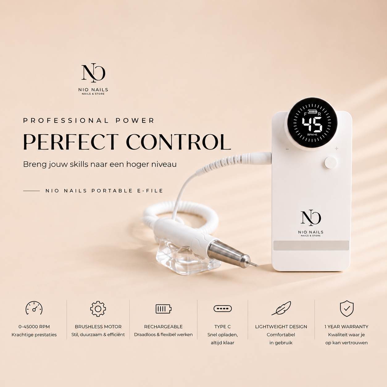 Nio Portable carr e-file 24000RPM