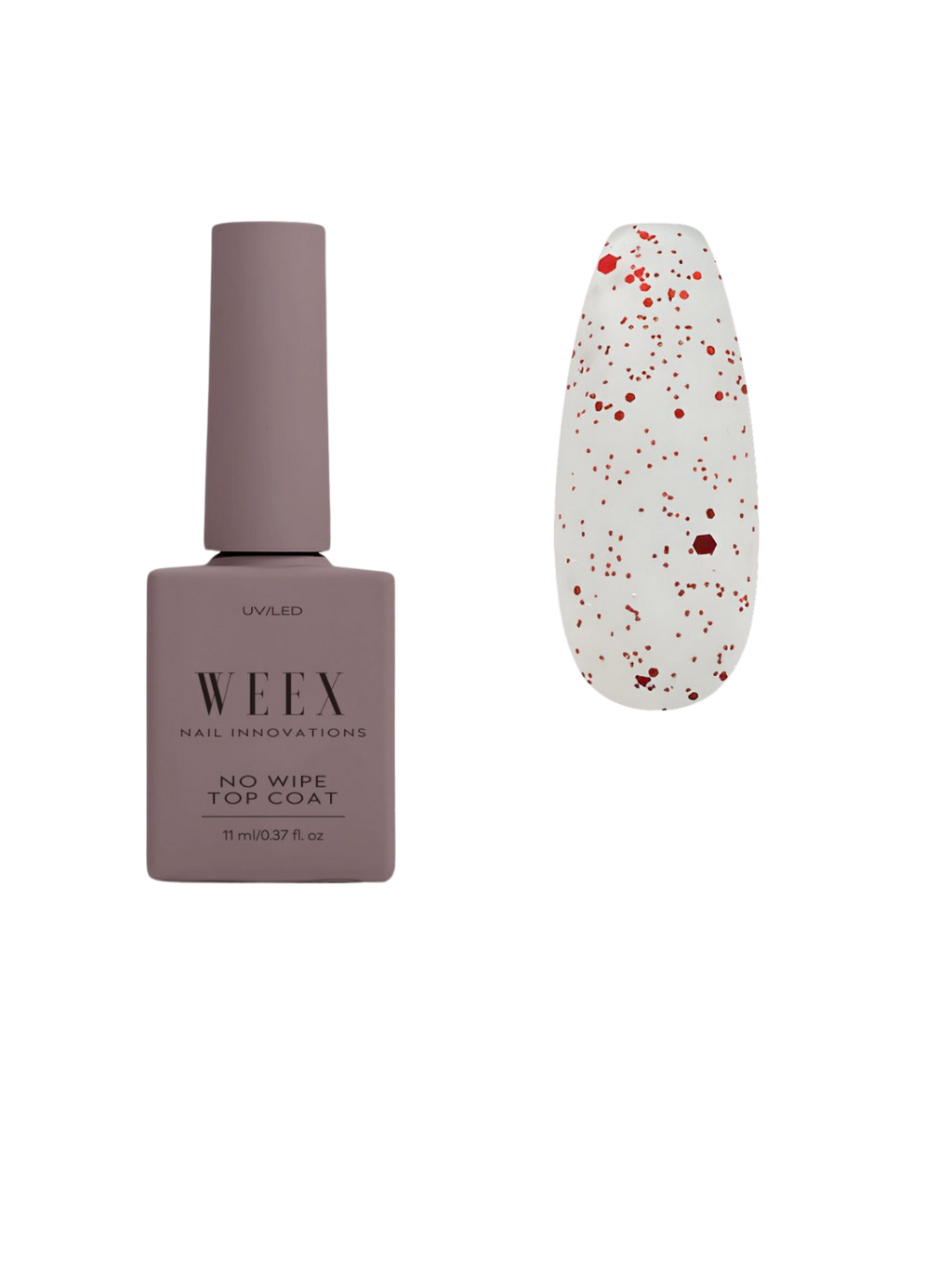 Weex Matte Fluweel Rode Top Geen Veeg 11ml
