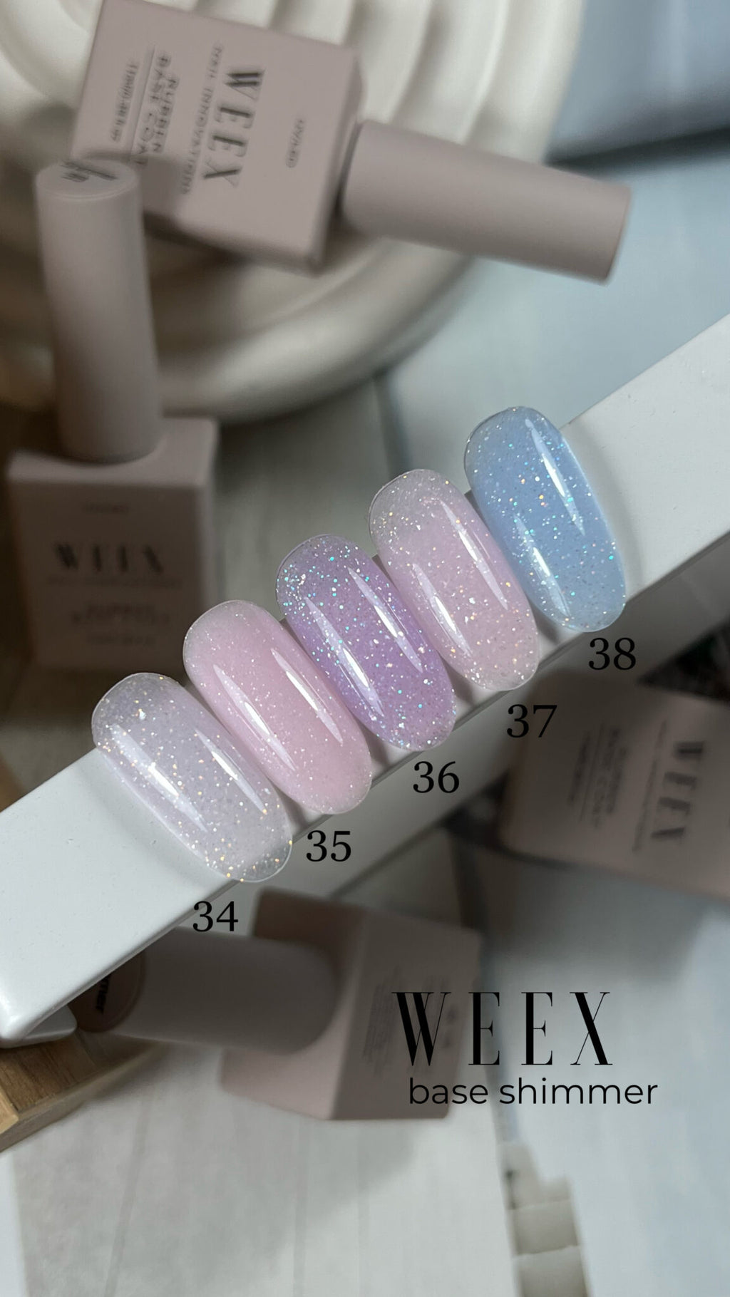 Weex Cover basecoat 11ml Shimmer 36