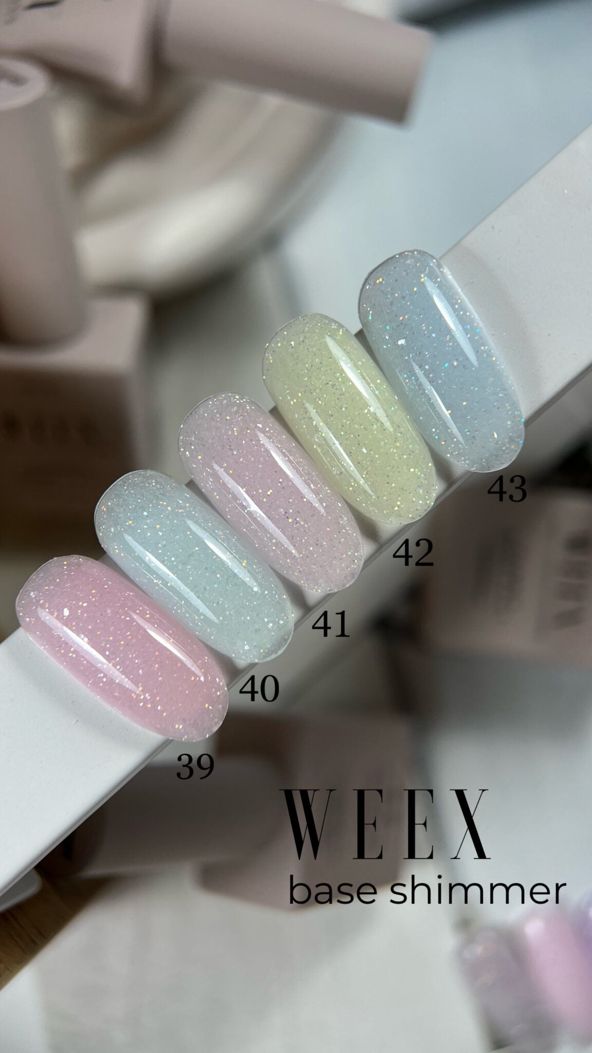 Weex Cover basecoat 11ml Shimmer 42