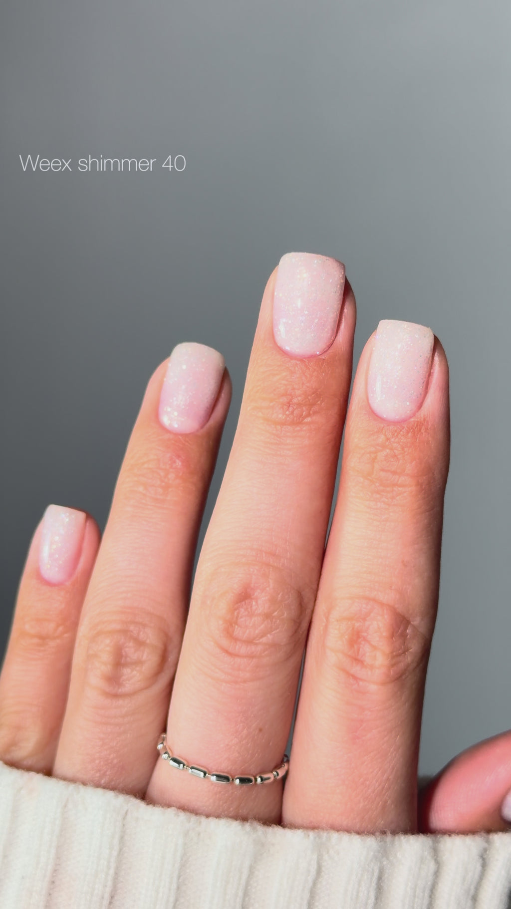 Weex Cover basecoat 11ml Shimmer 40
