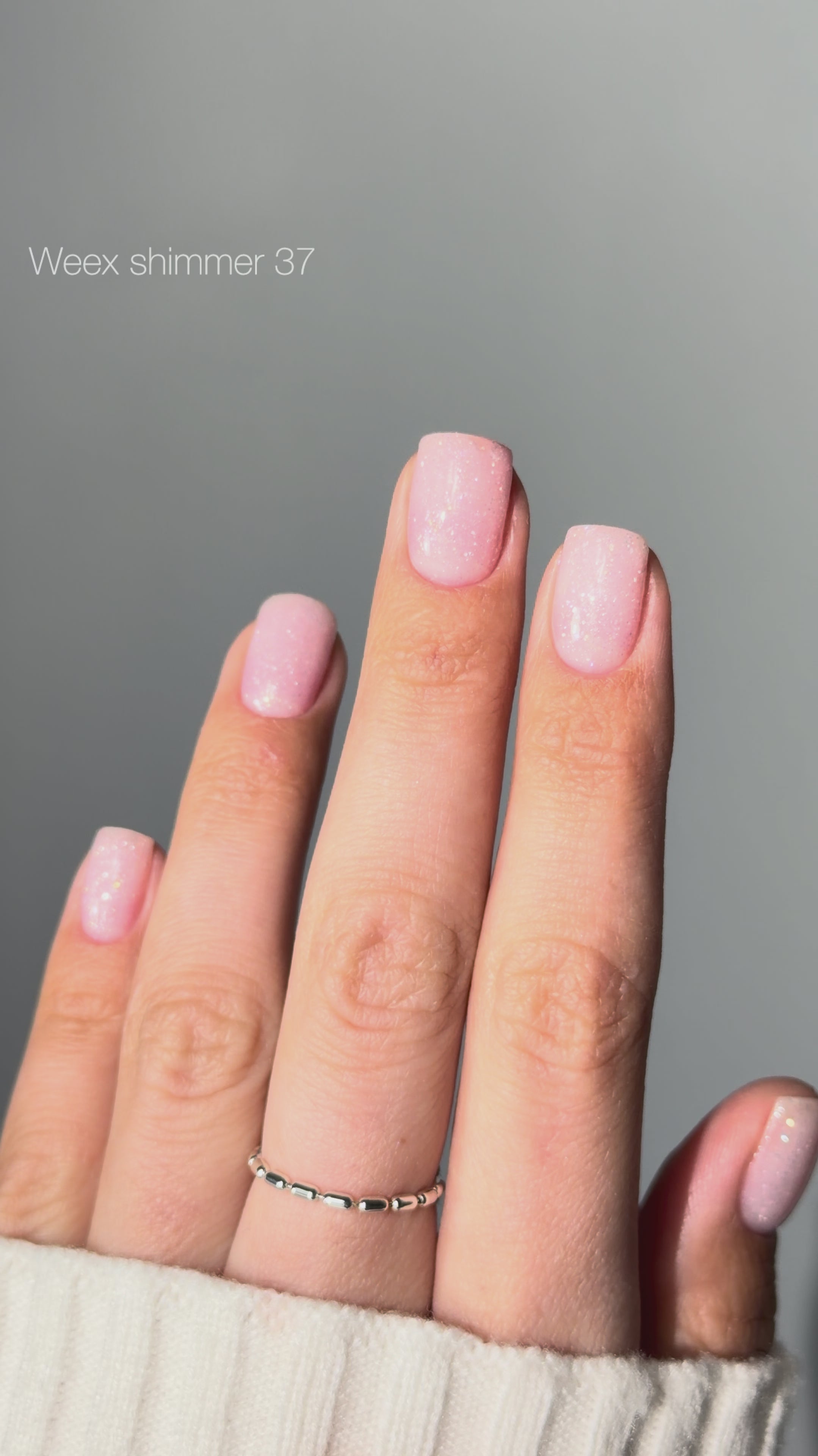 Weex Cover basecoat 11ml Shimmer 37